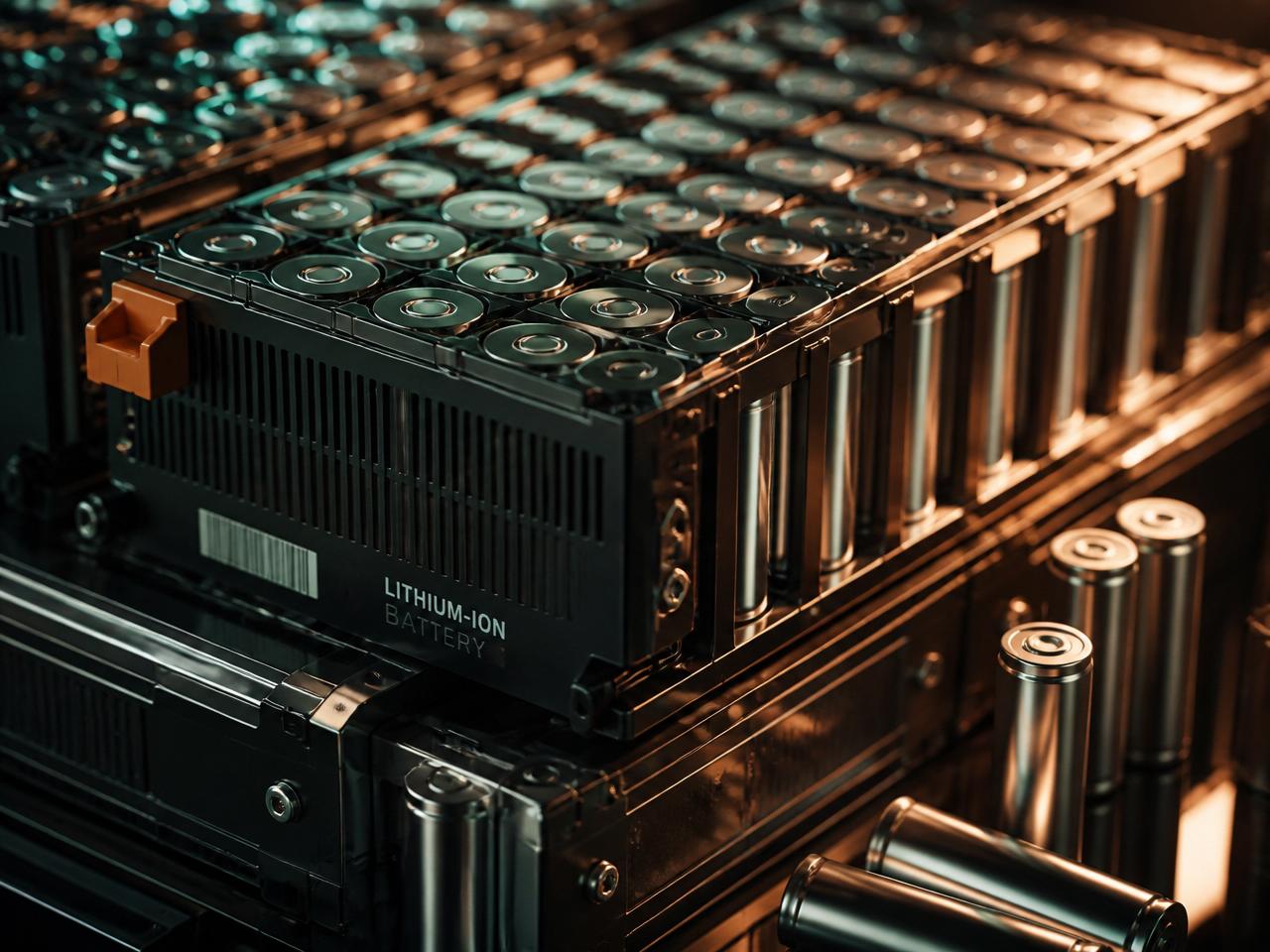 Lithium batterijcellen met technische gegevens zoals serienummers, capaciteit en documentatie voor traceerbaarheid